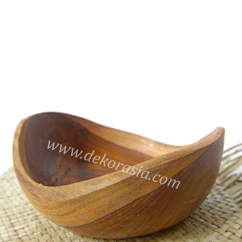 Antique Shape Teak Bowl Diameter 5.7 inches - Kitchenware | Free shipping